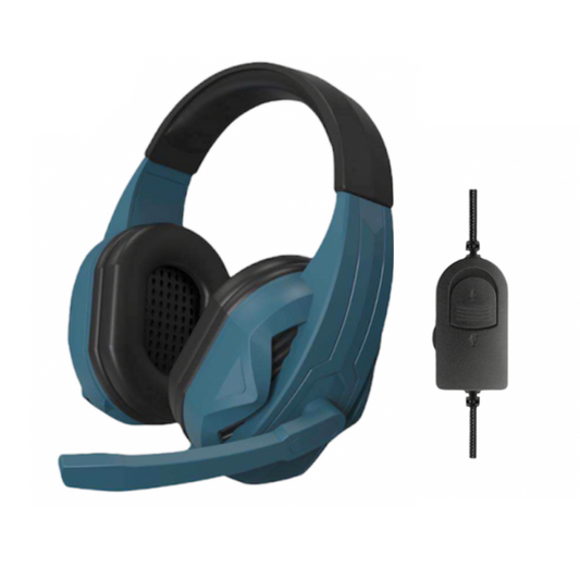 Wired Gaming Headset – Stereo Sound, Mic, Dark Blue BT24 Mobile Arcade Ltd