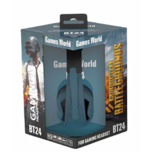 Wired Gaming Headset – Stereo Sound, Mic, Dark Blue BT24 Mobile Arcade Ltd