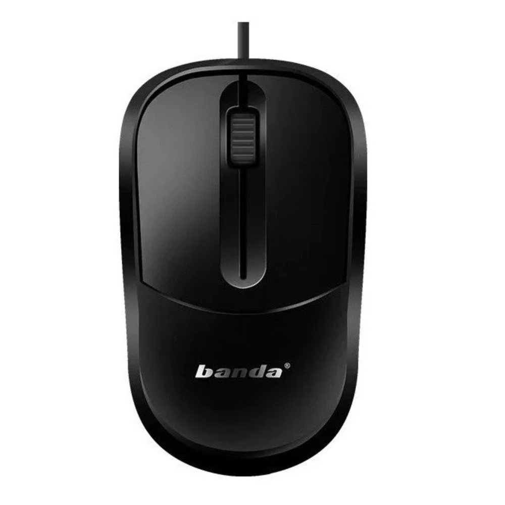 Banda MW 400 USB Wired Mouse 1000 DPI, Anti‑Slip Grip, Plug‑and‑Play Mobile Arcade Ltd