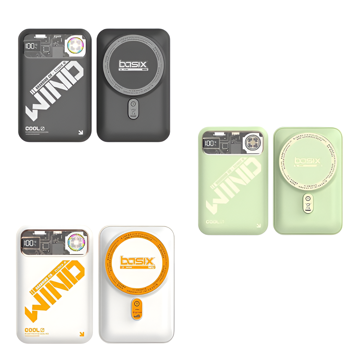 Magnetic Wireless Cooling Fan – Compact, Creative Design, 3 Stylish Colours