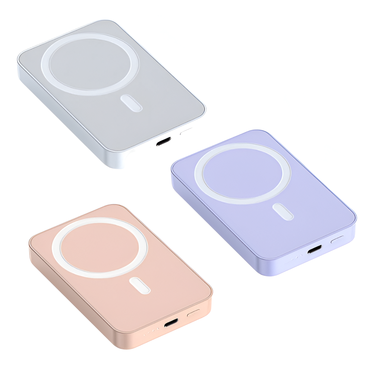 20W Magnetic Wireless Power Bank – 20000mAh, Plastic Shell, Fast Charging