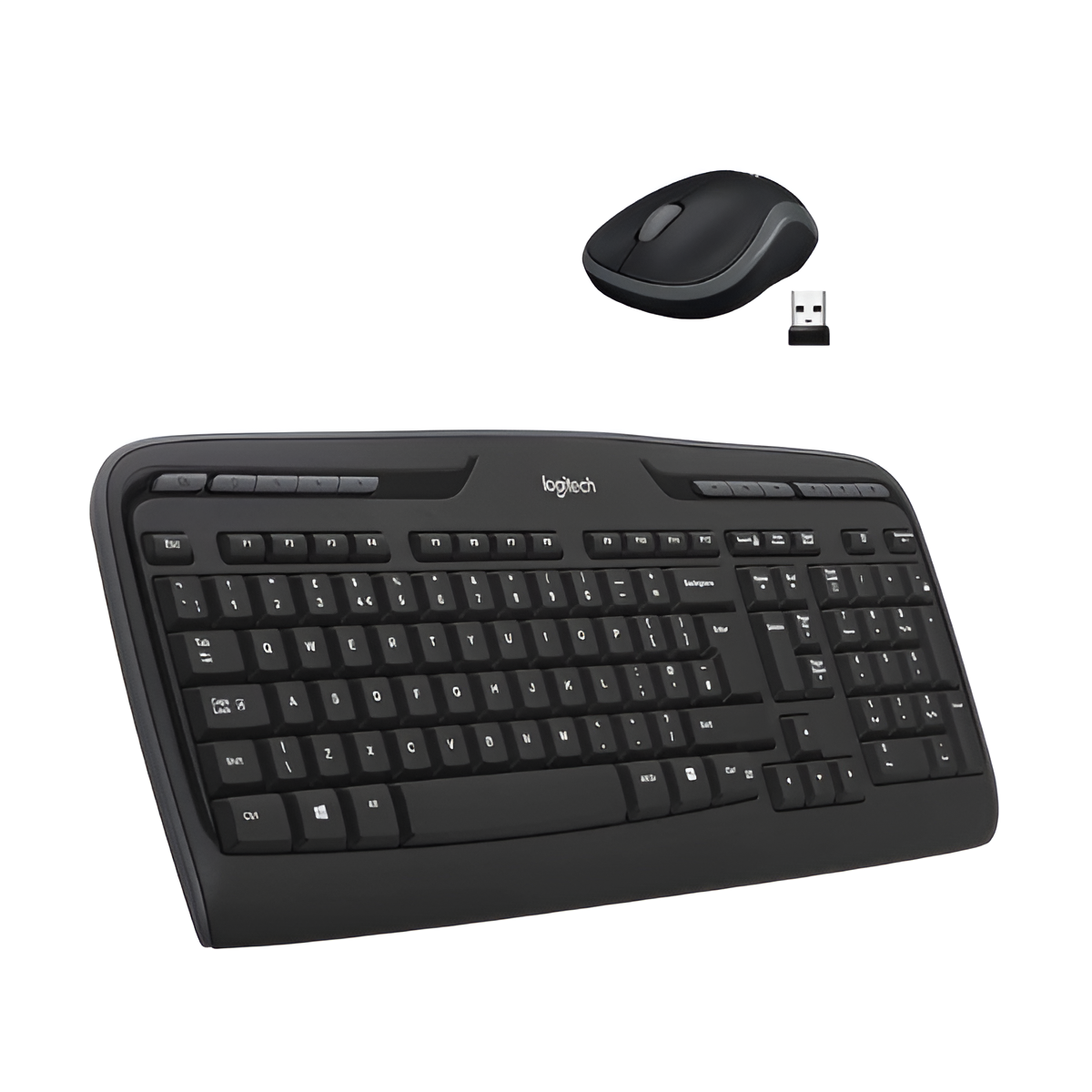 Logitech MK330 Wireless Keyboard & Mouse Combo – Italian QWERTY Layout, Black