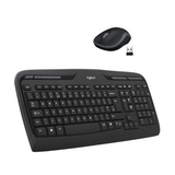 Logitech MK330 Wireless Keyboard & Mouse Combo – Italian QWERTY Layout, Black