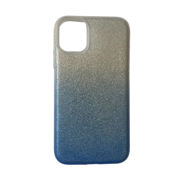 iPhone 12 Glitter Case – Sparkling Blue Protective Cover with Slim Fit Mobile Arcade Ltd