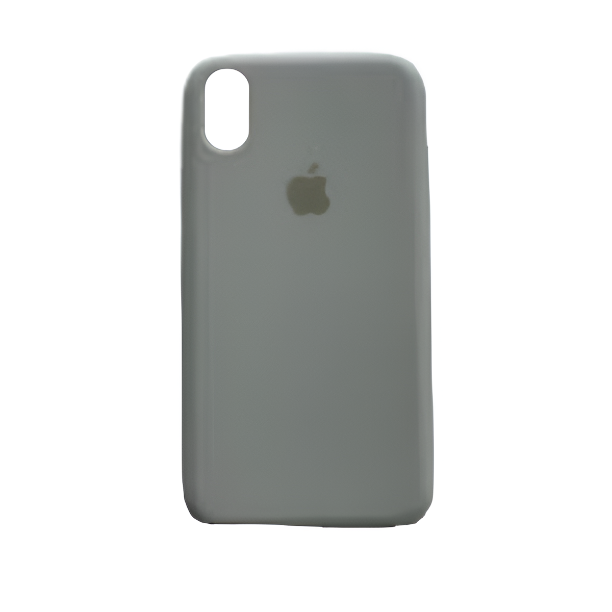 iPhone XS Max Silicone Case – Soft Touch Gray Protective Cover

