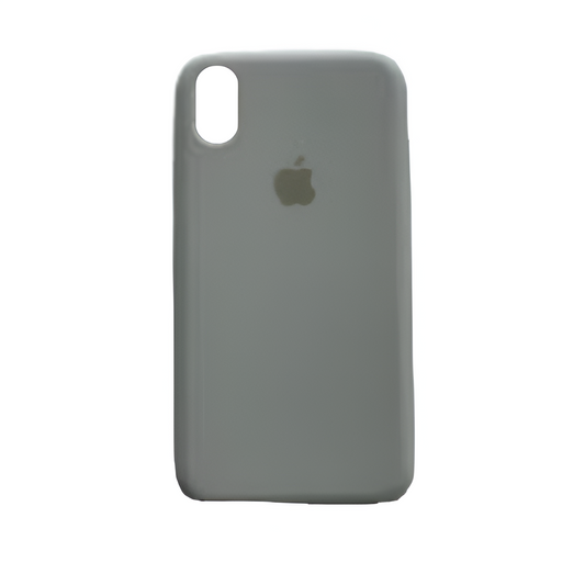 iPhone XS Max Silicone Case – Soft Touch Gray Protective Cover
