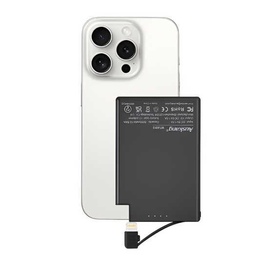 AUSKANG 5000mAh Magnetic Power Bank with Built-in USB-C Cable
