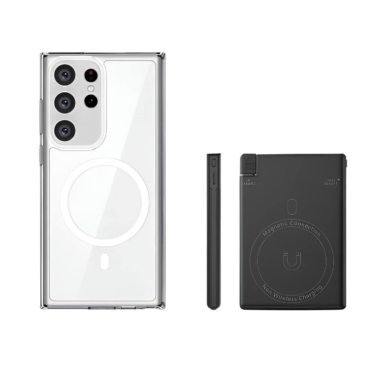 AUSKANG 5000mAh Magnetic Power Bank with Built-in USB-C Cable