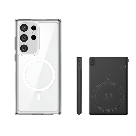 AUSKANG 5000mAh Magnetic Power Bank with Built-in USB-C Cable