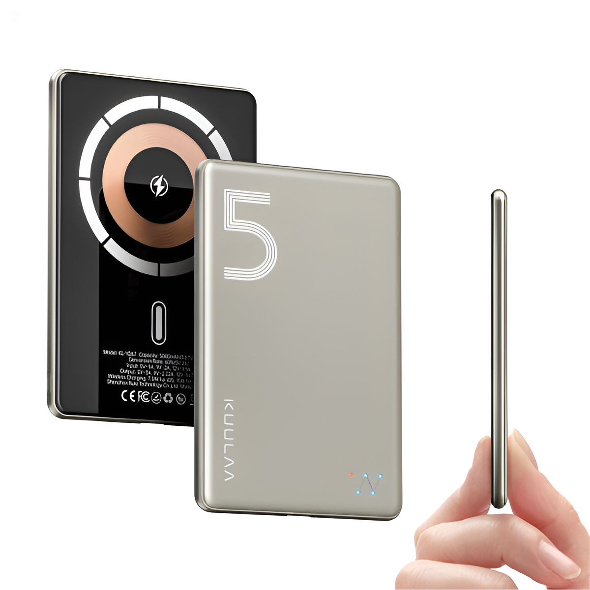 Kuulaa 5000mAh Slim MagSafe Power Bank 20W Fast USB-C Wireless Charger iPhone Mobile Arcade Ltd