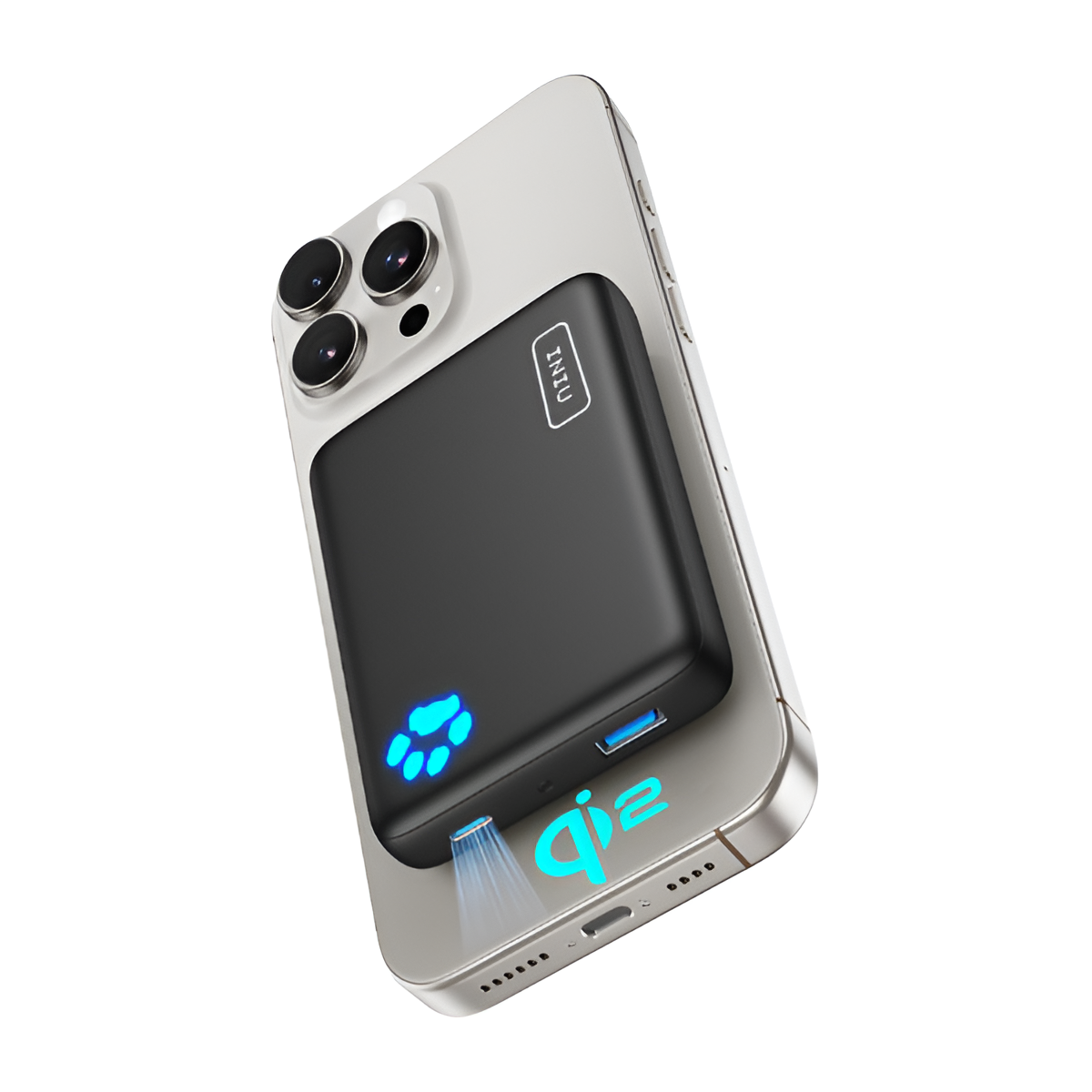 INIU 10000mAh 30W MagSafe Power Bank – Qi2 Wireless Fast Charger for iPhone