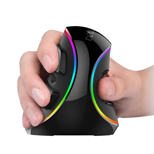 Vertical Ergonomic Snail RGB Wired Mouse – Anti-Hand Strain, Pro Performance