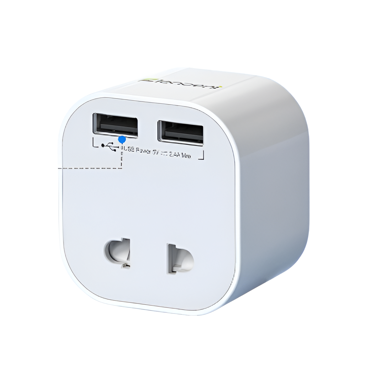 LENCENT Shaver Plug Adaptor UK – 2 Pin to 3 Pin with 2 USB Ports, 13A Fuse Mobile Arcade Ltd