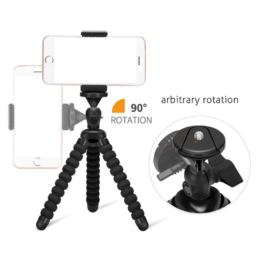 Ailun Compact Phone Camera Tripod Mount Stand for iPhone 16–11 & Smartphones Mobile Arcade Ltd