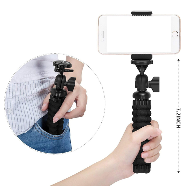Ailun Compact Phone Camera Tripod Mount Stand for iPhone 16–11 & Smartphones Mobile Arcade Ltd