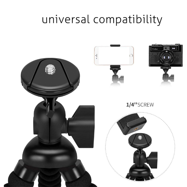 Ailun Compact Phone Camera Tripod Mount Stand for iPhone 16–11 & Smartphones Mobile Arcade Ltd