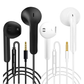 2 Pack In-Ear Wired Earphones with Mic Noise Isolating Headphones for Android