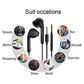 2 Pack In-Ear Wired Earphones with Mic Noise Isolating Headphones for Android Mobile Arcade Ltd