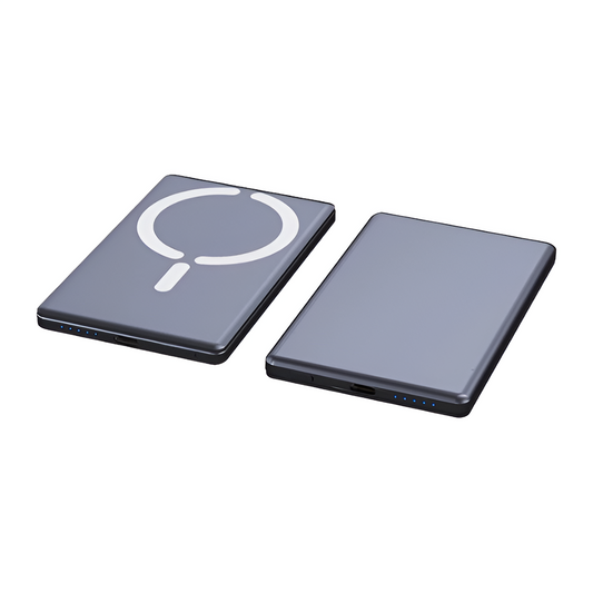 Ultra-Thin Magnetic Power Bank – Mini 9mm Alloy Portable Charger, 4 Colours