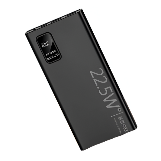 Ultra-thin Two-Way Fast Charge Power Bank | 22.5W & 2.1A | Large Capacity Mobile Arcade Ltd