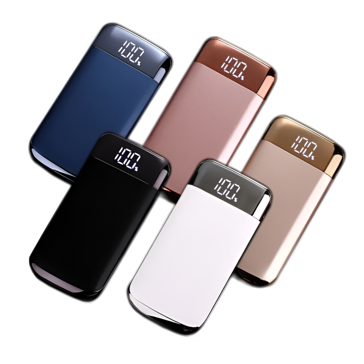 Power Bank with Display – Multi-Port USB Output, Alloy Shell, 5 Colours Mobile Arcade Ltd