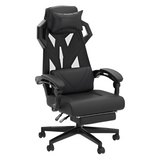 GTPLAYER Mesh Gaming Chair with Footrest – Ergonomic Recliner Office Seat