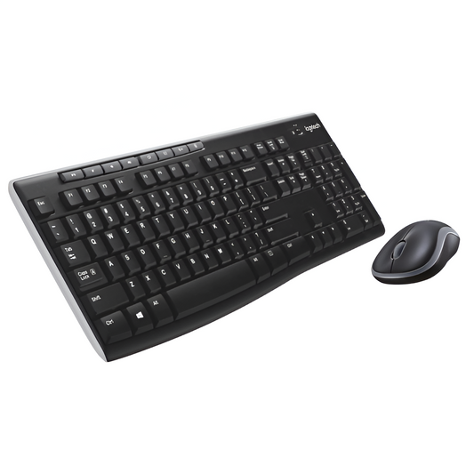Logitech MK270 Wireless Keyboard & Mouse Combo – QWERTY UK Layout, 2.4GHz