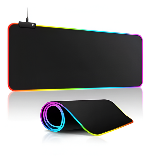 RGB LED Gaming Mouse Pad for PC Computer – 10 Lighting Modes Non-Slip Mat
