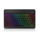 Mini Bluetooth RGB Wireless Keyboard 10" Backlit with Touchpad for iOS/Android