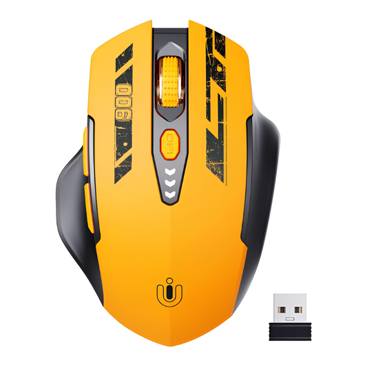 Uineer Wireless Mouse, Rechargeable with Battery Display, 4 DPI – 2.4G USB