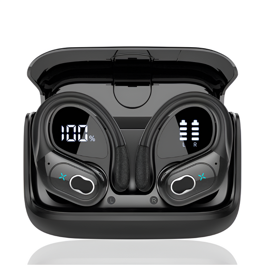 TWS Sports Earbuds Bluetooth 5.4 HiFi Bass Noise Cancelling Headset