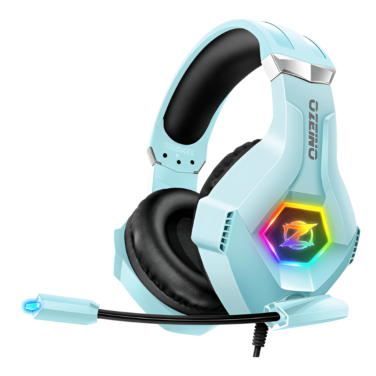 RGB Gaming Headset with Surround Sound & Mic for PS5 Xbox One PC Laptop Mobile Arcade Ltd