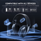 SuperEQ G19BT Wireless Gaming Headphones with Mic for PC PS5 Xbox Mobile Arcade Ltd