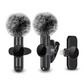 Wireless Lavalier Microphone with Wind Cover – Mini Mic for iPhone & Android