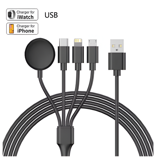 4-in-1 Magnetic Wireless Charger Cable for iPhone & Apple Watch Series Mobile Arcade Ltd