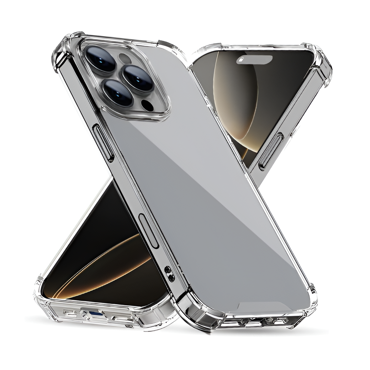 DEREAFF Clear Case iPhone 16 Pro Max – Shockproof TPU Airbag Cover – 6.9 Mobile Arcade Ltd