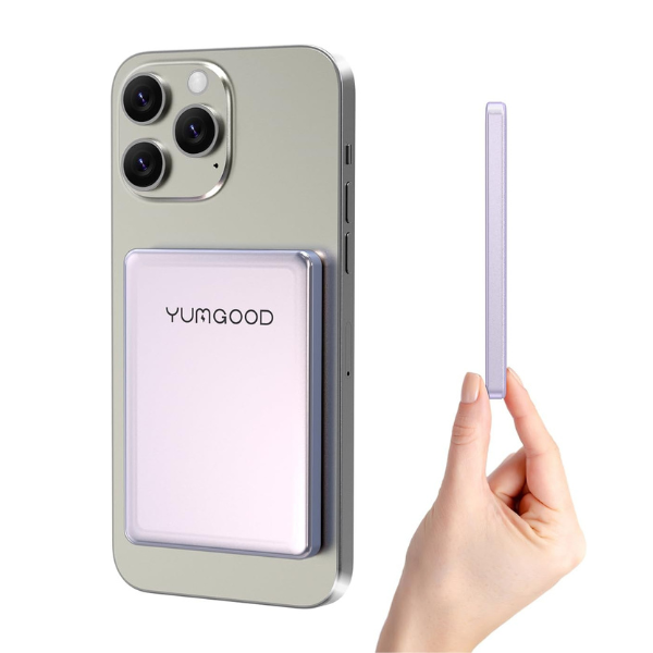 YUMGOOD Magnetic Power Bank – 10,000mAh/5,000mAh, MagSafe, Fast Charging