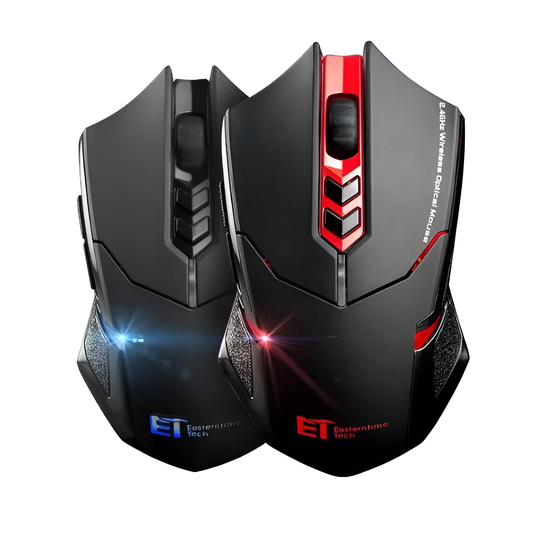 Silent Wireless Mouse with LED Light – 2.4G, Power-Saving, 7 Buttons, Ergonomic Mobile Arcade Ltd