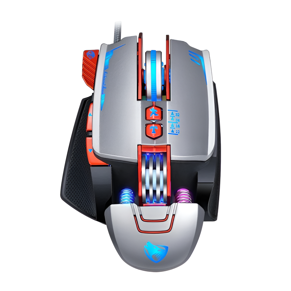 Thunder Wolf V9 RGB Gaming Mouse – Precision Wired Mouse for Pro Gamers