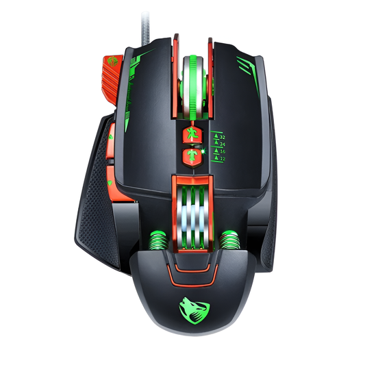 Thunder Wolf V9 RGB Gaming Mouse – Precision Wired Mouse for Pro Gamers