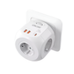 LENCENT 7-in-1 EU Wall Socket Extender with 3 USB, Type-C & AC Outlets