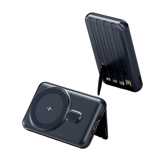 Magnetic Wireless Power Bank with Cable – 10,000mAh, Fast Charging, 3 Colours