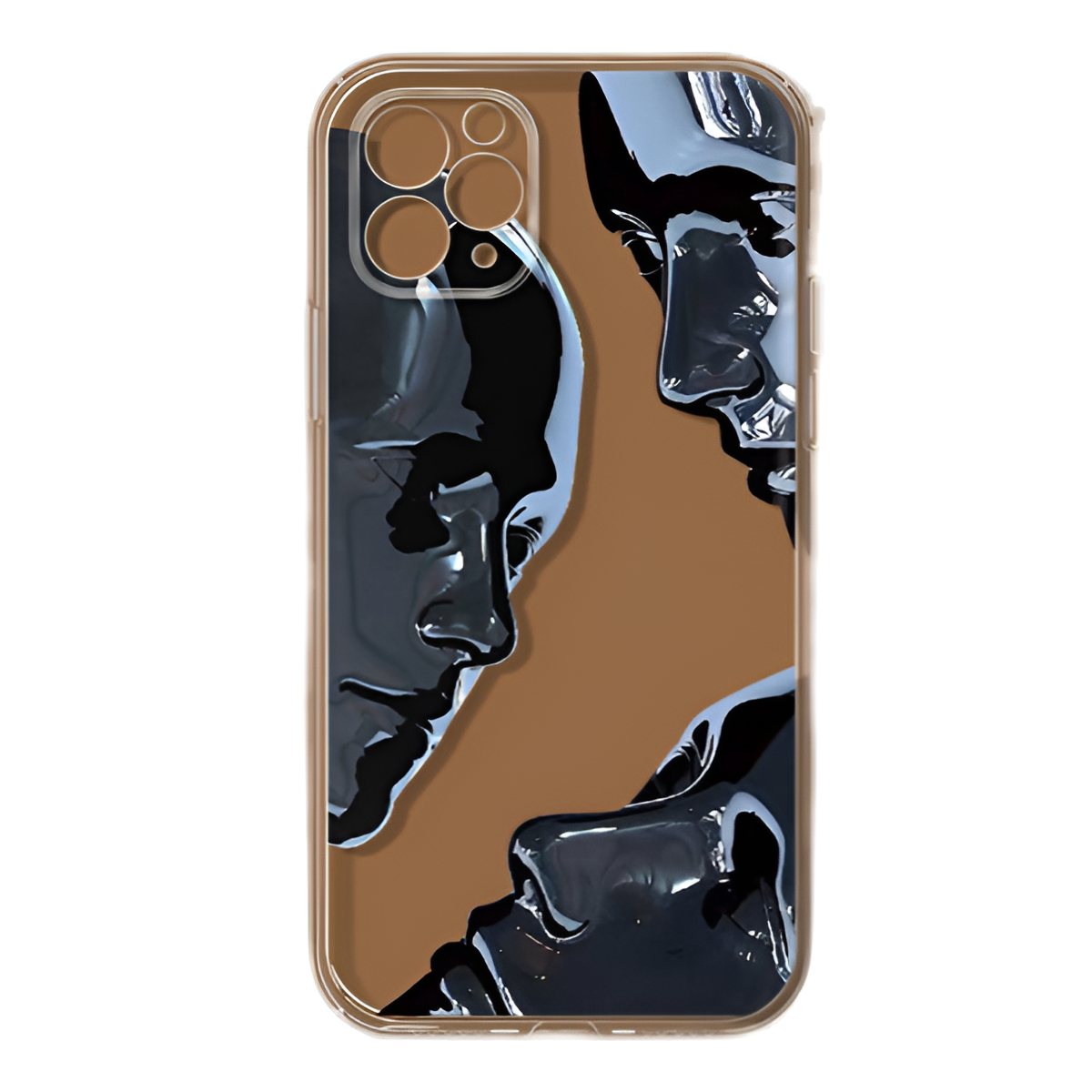 Sprayed Mercury Human Head Phone Case – Artistic, Bold & Shock-Resistant