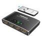 VWRHar HDMI 3x1 Switch with Remote – 4K HDMI Splitter for PS5/Xbox/TV – Black