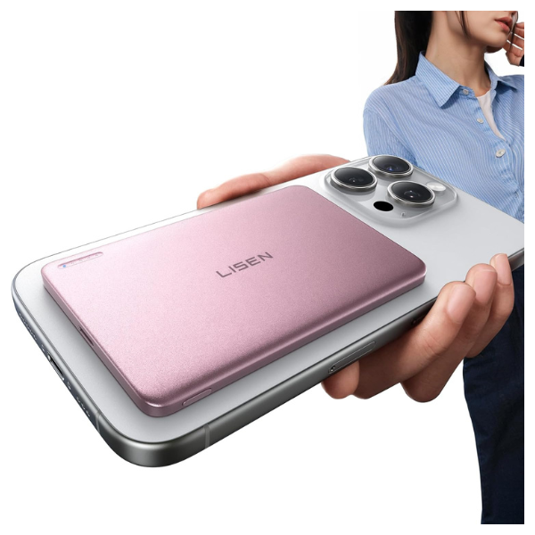 LISEN MagSafe Slim 5000mAh Mini Power Bank Charger for iPhone 17 Series Mobile Arcade Ltd