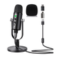 Mercase USB Condenser Microphone with Quick Mute | Plug & Play for PC & PS5 Mobile Arcade Ltd