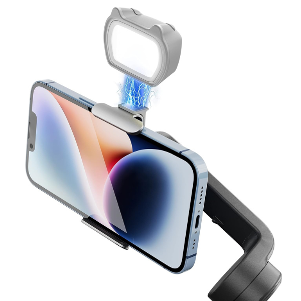 STARTRC OSMO Mobile 6 Fill Light – Magnetic LED Light for DJI Gimbals – Grey Mobile Arcade Ltd