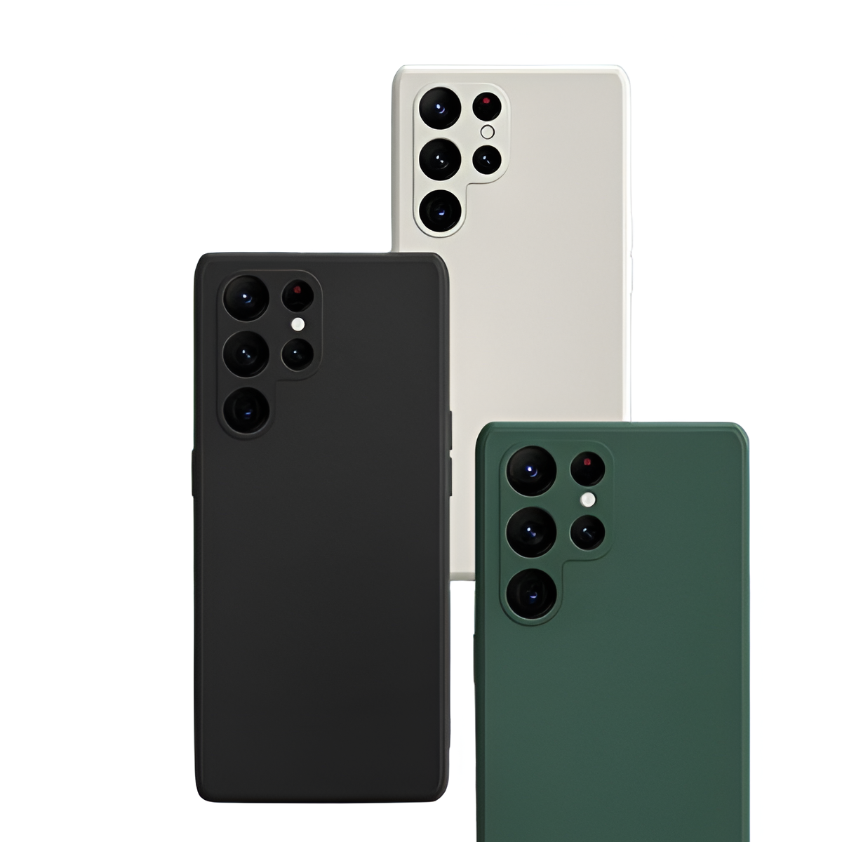 Stylish Silicone Phone Case with Back Cover – Soft, Slim & Protective Design