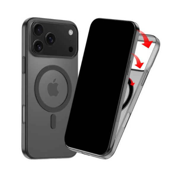 Luxury Matte Clear MagSafe Case for iPhone 17 Series – Ultra-Thin Hard Cover Mobile Arcade Ltd
