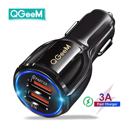 Smart USB Car Charger – 3-Speed Output (5V/9V/12V) | 1800mA Fast Charge Adapter Mobile Arcade Ltd
